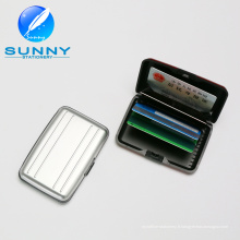 Caisse multi de carte de crédit en métal de couleur, portefeuille de carte d&#39;Aluma